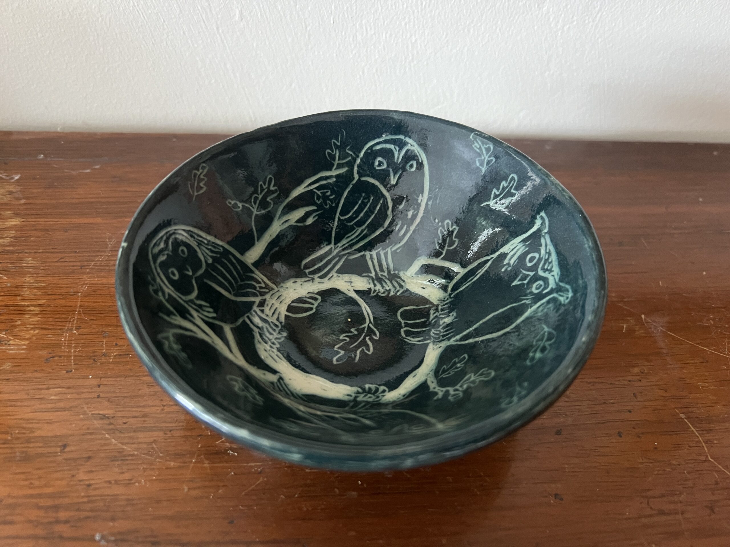 Limited edition handmade ceramic Night time Owl trinket dish (UK ONLY) - please read the description