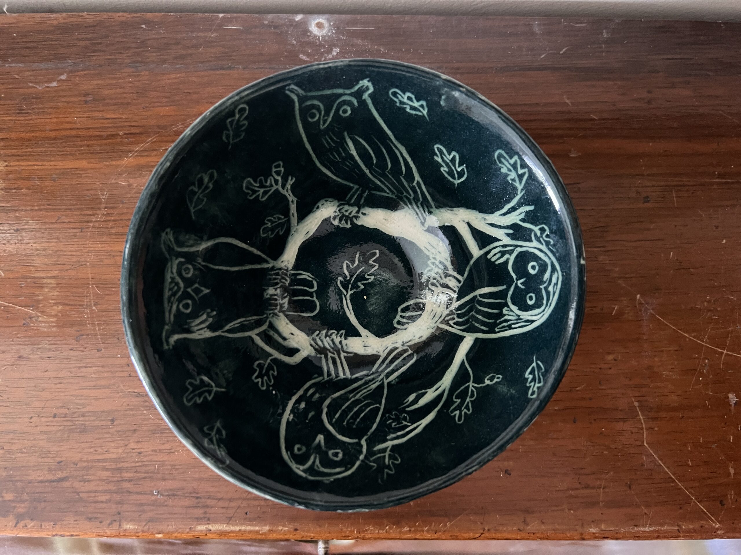 Limited edition handmade ceramic Night time Owl trinket dish (UK ONLY) - please read the description