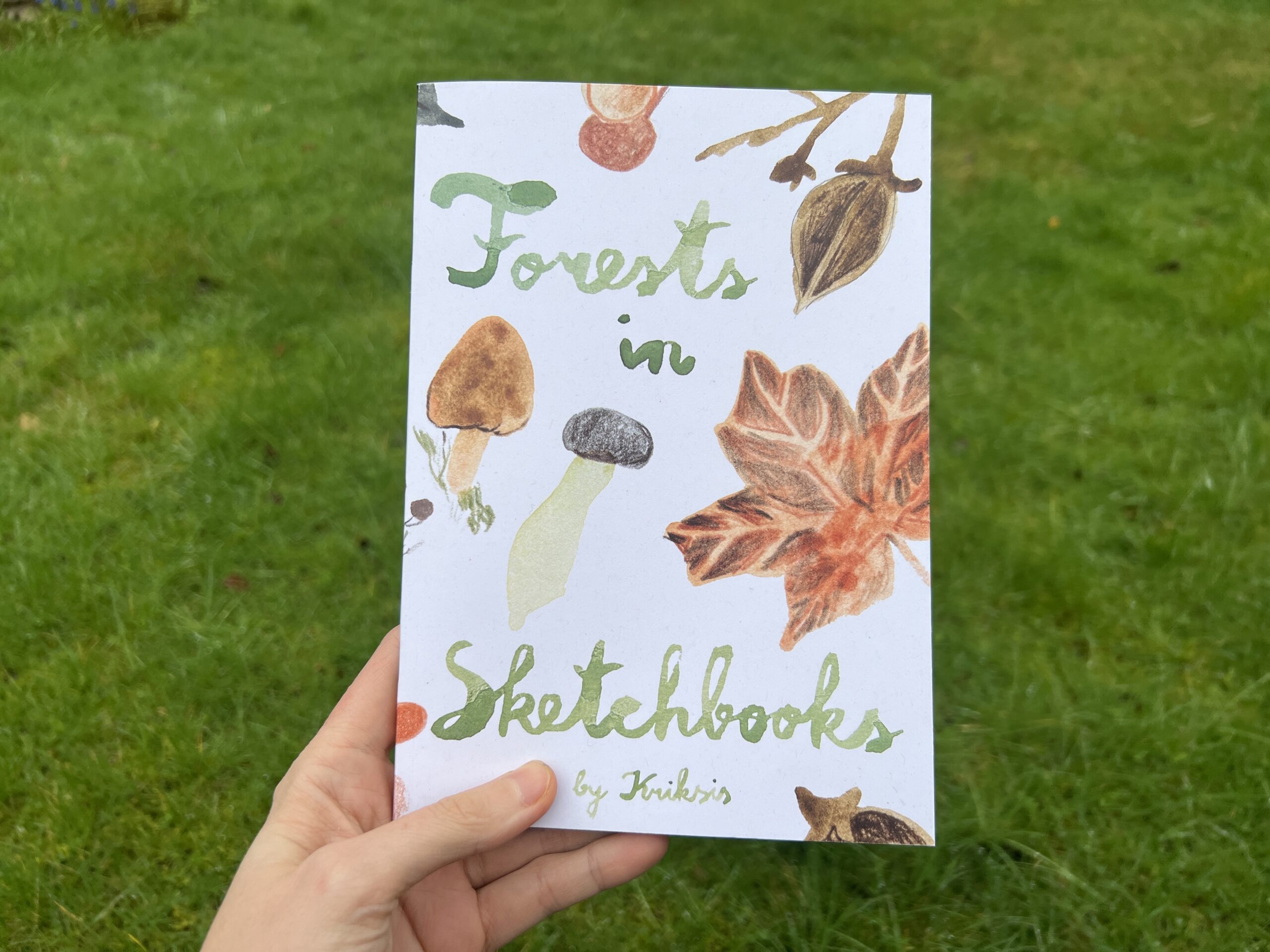 PREORDER A5 zine about Forests in Sketchbooks (100 pages)